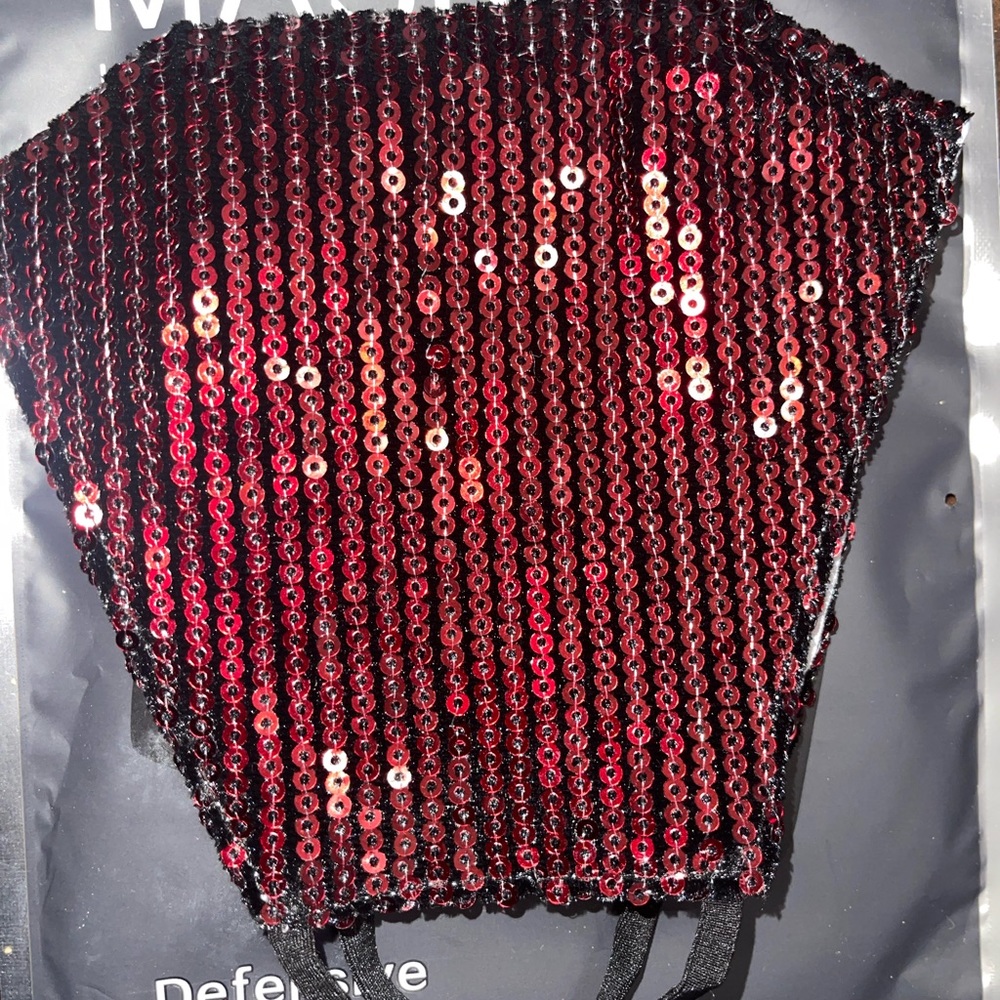 Red bling mask